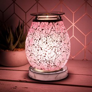 AROMA MELT BURNER LAMP- MOSAIC PINK