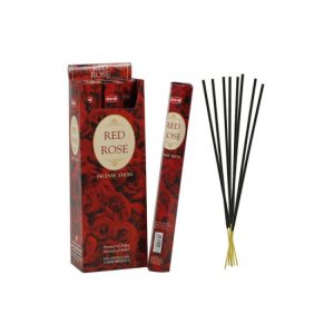 HEM Red Rose Hexa Incense Sticks